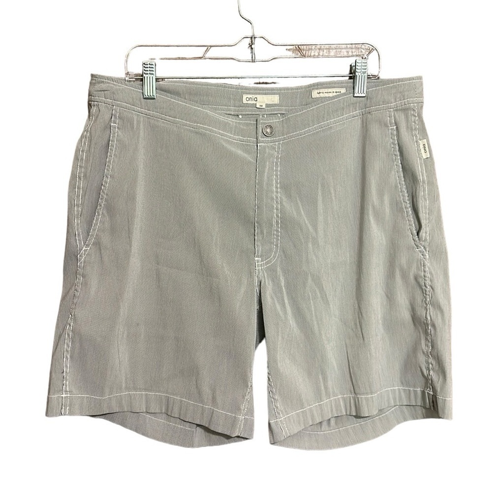 Onia Men Gray Shorts/Swim Trunks Size 34